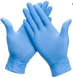 Alternative view of Merkloos Wegwerp Handschoenen - Nitril Handschoenen - Blauw - S - Poedervrij - 100 Stuks