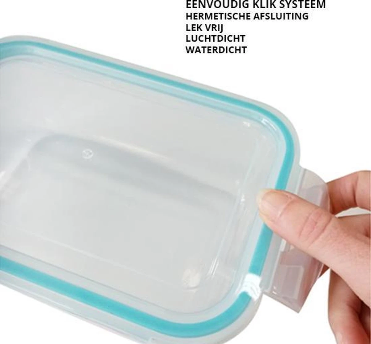 Merkloos Vershoudbakjes - Meal Prep Bakjes- 1.18 L - Set Van 5 4 Merkloos Vershoudbakjes - Meal Prep Bakjes- 1.18 L - Set Van 5 - Afbeelding 2