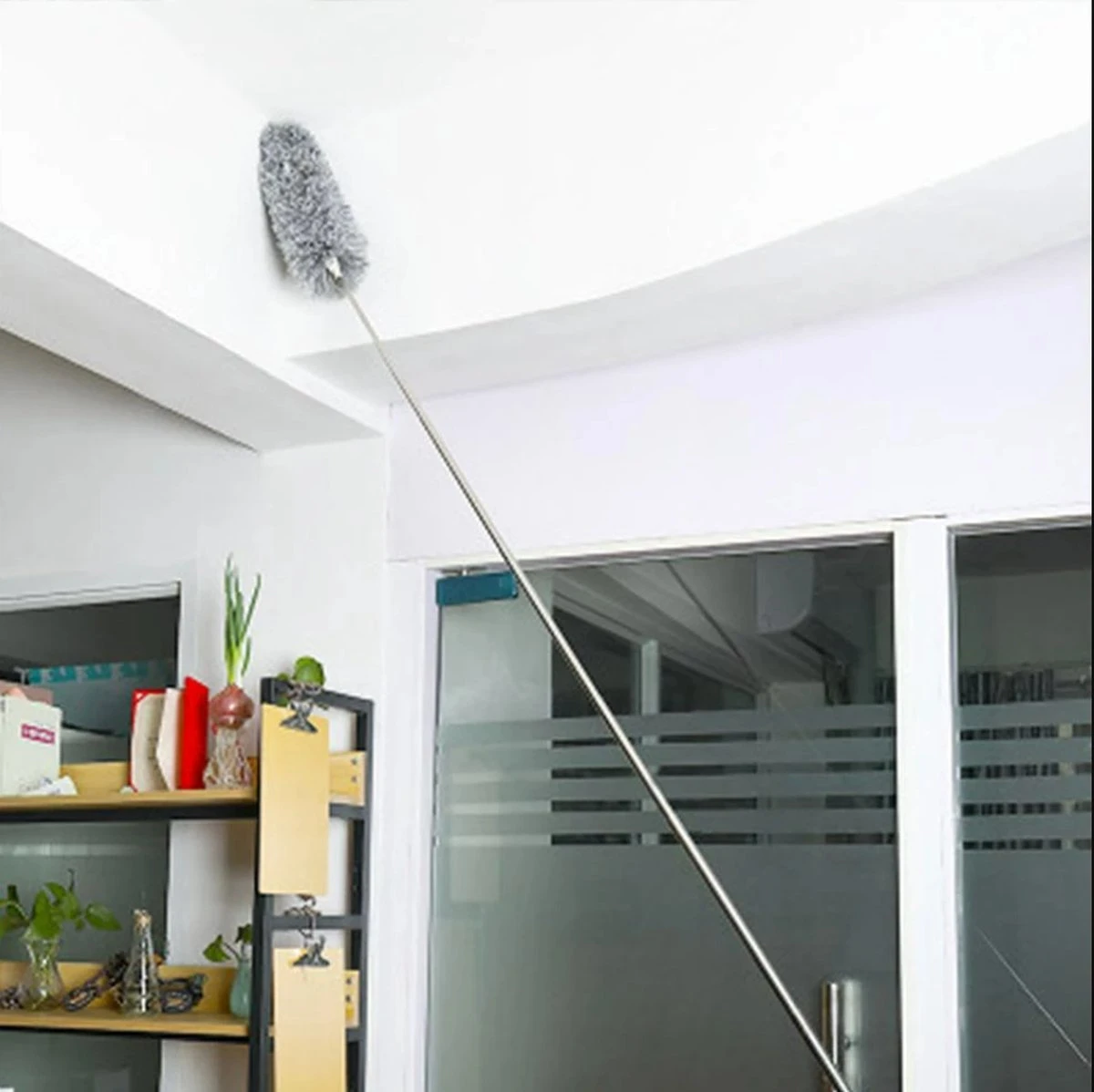 Eleganca Telescopische Plumeau Met Telescoopsteel Met 2 Koppen - 84 Tot 250 Cm - Uitschuifbaar - Ragebol - Stoffer - Lichtgewicht 3 Eleganca Telescopische Plumeau Met Telescoopsteel Met 2 Koppen - 84 Tot 250 Cm - Uitschuifbaar - Ragebol - Stoffer - Lichtgewicht