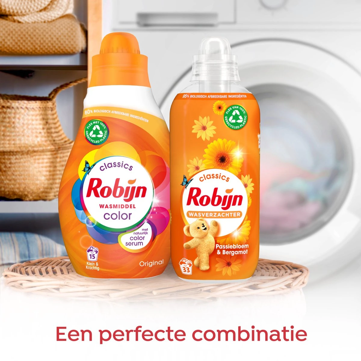Robijn Klein & Krachtig Classics Color Vloeibaar Wasmiddel - 2 X 34 Wasbeurten - Voordeelverpakking 8 Robijn Klein & Krachtig Classics Color Vloeibaar Wasmiddel - 2 X 34 Wasbeurten - Voordeelverpakking - Afbeelding 6