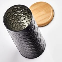 Alternative view of Zeller Bewaar/voorraad Blikken Koffiepads - Zwart - Metaal - 18 X 7,5 Cm - 1 L