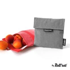 Alternative view of Roll'Eat Snack'n Go Herbruikbaar Boterhamzakje - Grijs