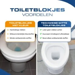 Alternative view of Witte Toiletblokjes Voor Inbouwreservoir Voor O.a Geberit En Grohe - 25 Stuks - Met Lavendel - Vlekvrij - Stortbakblokjes