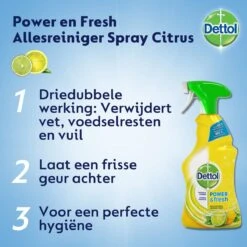 Alternative view of Dettol - Power & Fresh - Allesreinger Spray - Citrus - 6 X 500 Ml