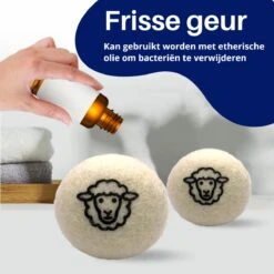 Alternative view of Drogerballen 6 Stuks - Wasbol - Droogballen - Herbruikbare Wasbollen - Wasverzachter - Wasdrogerballen - Doseerbol