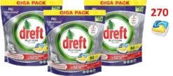 Alternative view of Dreft Platinum - All In One Lemon Voordeeldeal 270 Vaatwastabletten / Jaardoos / Megadeal / Voordeeldoos