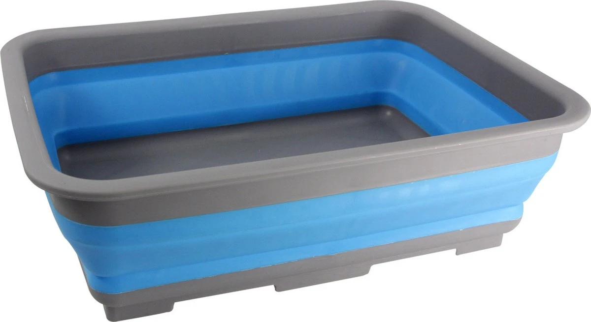 1x Grijs/blauwe Opvouwbare Afwasbak 37 X 28 Cm - Keukenbenodigdheden - Afwassen - Afwasbakken/afwasteilen/afdruiprekken Opvouwbaar 3 1x Grijs/blauwe Opvouwbare Afwasbak 37 X 28 Cm - Keukenbenodigdheden - Afwassen - Afwasbakken/afwasteilen/afdruiprekken Opvouwbaar