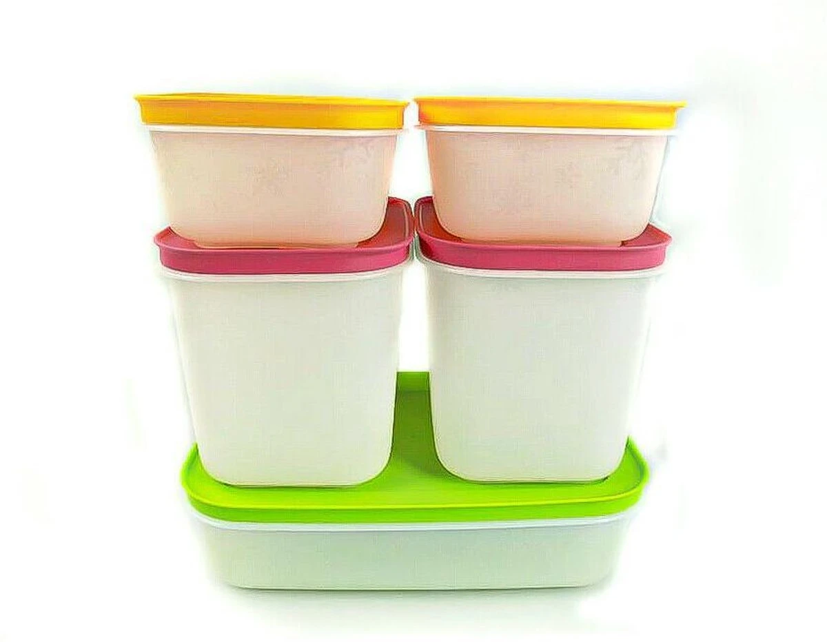 Tupperware Diepvriesset ( 5 Delig ) 3 Tupperware Diepvriesset ( 5 Delig )