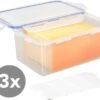 Lock&Lock Vershoudbakjes Set Met Deksel - Bewaardoos Kaas - Kaasdoos - Set Van 3 Stuks - 1,4 Liter - Met Vochtrooster - Transparant 1 Lock&Lock Vershoudbakjes Set Met Deksel - Bewaardoos Kaas - Kaasdoos - Set Van 3 Stuks - 1,4 Liter - Met Vochtrooster - Transparant -Dagelijkse Benodigdheden 1200x952 2