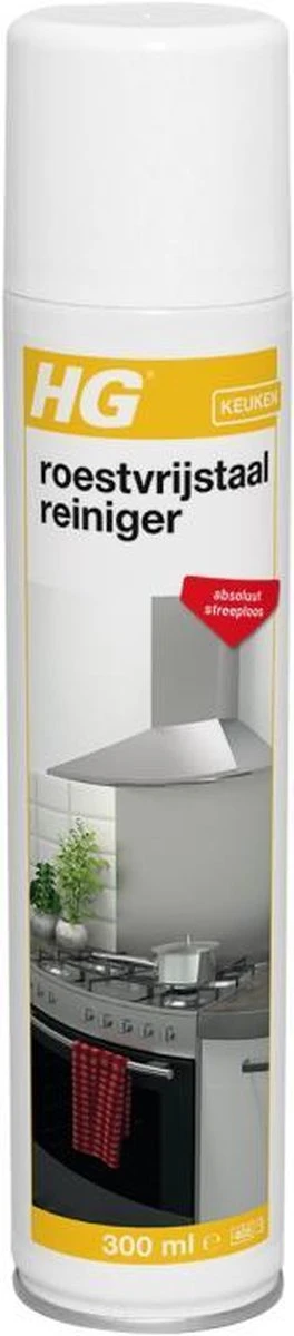 HG Roestvrijstaal Reiniger - 300ml - Onzichtbare Beschermlaag - Reinigt Snel En Streeploos 3 HG Roestvrijstaal Reiniger - 300ml - Onzichtbare Beschermlaag - Reinigt Snel En Streeploos