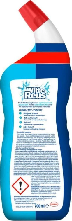Witte Reus Toiletreiniger - Kracht Actief Gel Oceaan - Voordeelverpakking 10 X 700ml 17 Witte Reus Toiletreiniger - Kracht Actief Gel Oceaan - Voordeelverpakking 10 X 700ml -Dagelijkse Benodigdheden 393x1200 5
