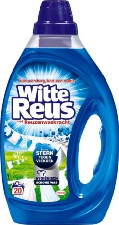 Witte Reus Gel - Vloeibaar Wasmiddel - Voordeelverpakking - 6 X 20 Wasbeurten 20 Witte Reus Gel - Vloeibaar Wasmiddel - Voordeelverpakking - 6 X 20 Wasbeurten -Dagelijkse Benodigdheden 637x1200 2