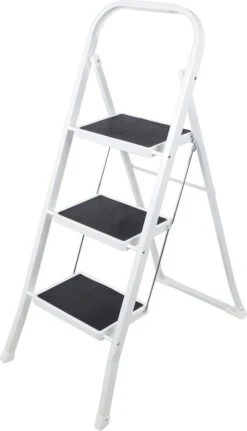 Alternative view of Basic Huishoudtrap 3 Treden - Anti-slip - Max. 150 KG - Anti-Slip Poten