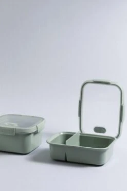 Alternative view of Curver Smart To Go Eco Lunchset Vierkant 1,1L + Bestekset & Sauscup - Groen