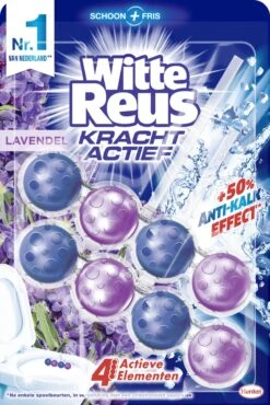 Alternative view of Witte Reus Kracht Actief Toiletblok - Lavendel - WC Blokjes Voordeelverpakking - 20 Stuks