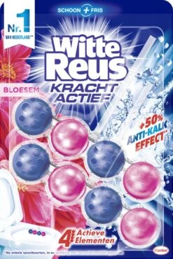 Alternative view of Witte Reus Kracht Actief Toiletblok - Bloesem - WC Blokjes Voordeelverpakking - 20 Stuks