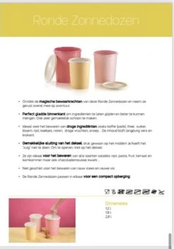 Alternative view of Tupperware Zonnendozen Set