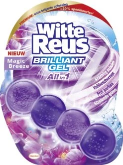 Alternative view of Witte Reus Brilliant Gel Allin1 Toiletblok - Magic Breeze - WC Blokjes Voordeelverpakking - 11 Stuks
