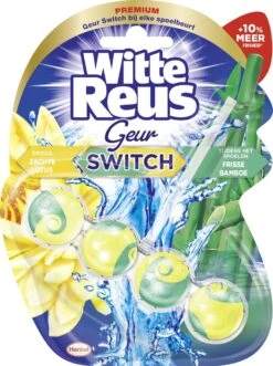 Alternative view of Witte Reus Toiletblok Geur Switch - Lotus Bamboe - WC Blokjes Voordeelverpakking - 10 Stuks
