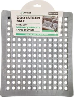 Merkloos Gootsteenmat PVC Vierkant Grijs 28 Cm 11 Merkloos Gootsteenmat PVC Vierkant Grijs 28 Cm -Dagelijkse Benodigdheden 918x1200 1