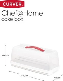 Alternative view of Curver Chef@Home Cakedoos - Wit/transparant